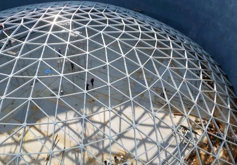 Grid Structure Exhibition Hall Steel Construction