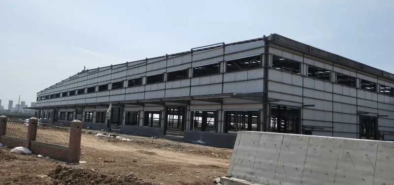 Prefab Modular Steel Frame Logistics Warehouse Dhismaha